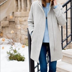 Gently used, J. Crew Italian Wool Coat Grey XL / 16